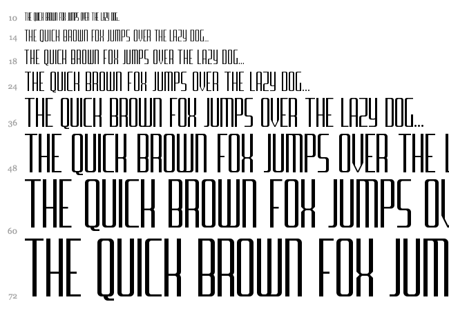 Furgatorio Sans font waterfall